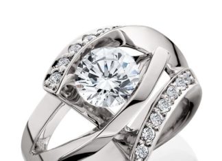 Diamond Rings : Diamond Bypass Engagement Ring – Aurum Design – Product Search – JCK Marketplace