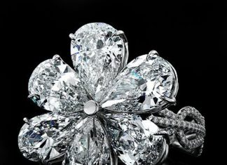 Diamond Rings : Diamond flower ring….