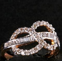 Diamond Rings : Falunt Your Classy Taste With This String Of Diamonds Surrounded By An S-shape D…