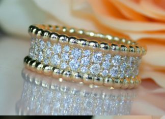 Diamond Rings : Gorgeous Diamond Eternity Ring, 1.29 ct. G-VS, YG-18K – Visit: schmucktraeume.co…