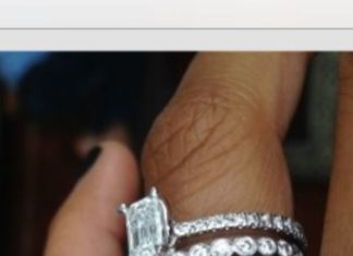 Diamond Rings : I love this! Engagement ring, wedding ring, and a band for each child….