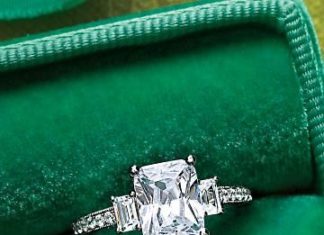 Diamond Rings : If he get me this Emerald-Cut Diamond Engagement Ring I would say yes to the rin…