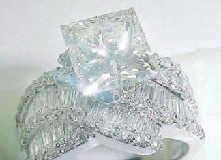 Diamond Rings : ♥Incredible 3.90 Karat platinum princess engagement ring: Princess diamond…