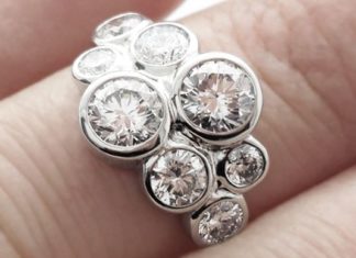 Diamond Rings : Modern cluster rings are often styled around new and exciting concepts. The diam…