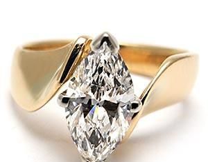 Diamond Rings : photos of marquise diamond rings | Details about 1 Carat Marquise Diamond Solita…