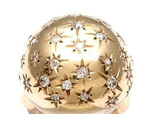 Diamond Rings : Pre-owned 14k Gold 1ct TDW Diamond 1960's Starburst Estate Ring (I-J, SI1-SI…
