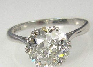 Diamond Rings : Reserved….2.27ct Antique Vintage OLD EUROPEAN ROUND Cut Diamond Engagement Rin…