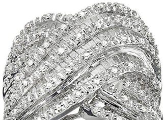 Diamond Rings : Sterling Silver Diamond Ring (1 cttw, I-J Color, I2-I3 Clarity)