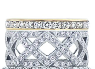 Diamond Rings : Tiffany Celebration Rings…you can create your own unique stack on Tiffany.com…