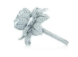 Diamond Rings : Tiffany & Co. diamond flower ring from The Great Gatsby Collection. The ring…