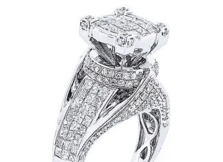 Diamond Rings : Unique Massive Diamond Engagement Ring 3ct 14K Gold…