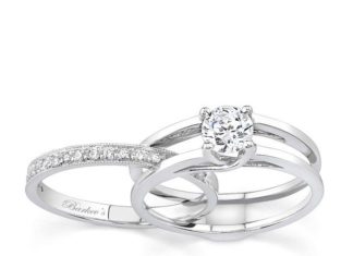 Diamond Rings : White gold diamond engagement ring set – 7145SW I WANT THIS ONE!!!!…