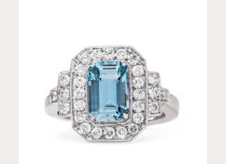 Engagement Rings & Wedding Rings : Blue Hued Engagement Rings by Trumpet & Horn – Mon Cheri Bridals