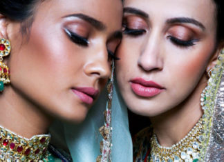 Fashion : Backstage at Anju Modi, India Couture Week 2017 via…