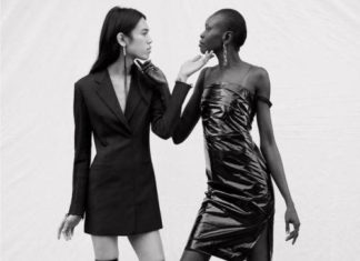 Fashion Editorial : anammv:@dar-a and Alek Wek for Helmut Lang F/W 2017, ph. Ethan…