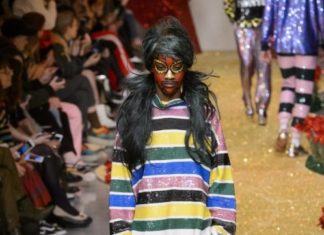 Fashion : @fashiondailymag : pastel + purple sparkle. @ ashishuk //