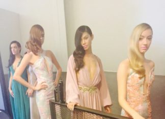 Fashion : fashiondailymag:
Backstage beauties at Michael Costello ss16…