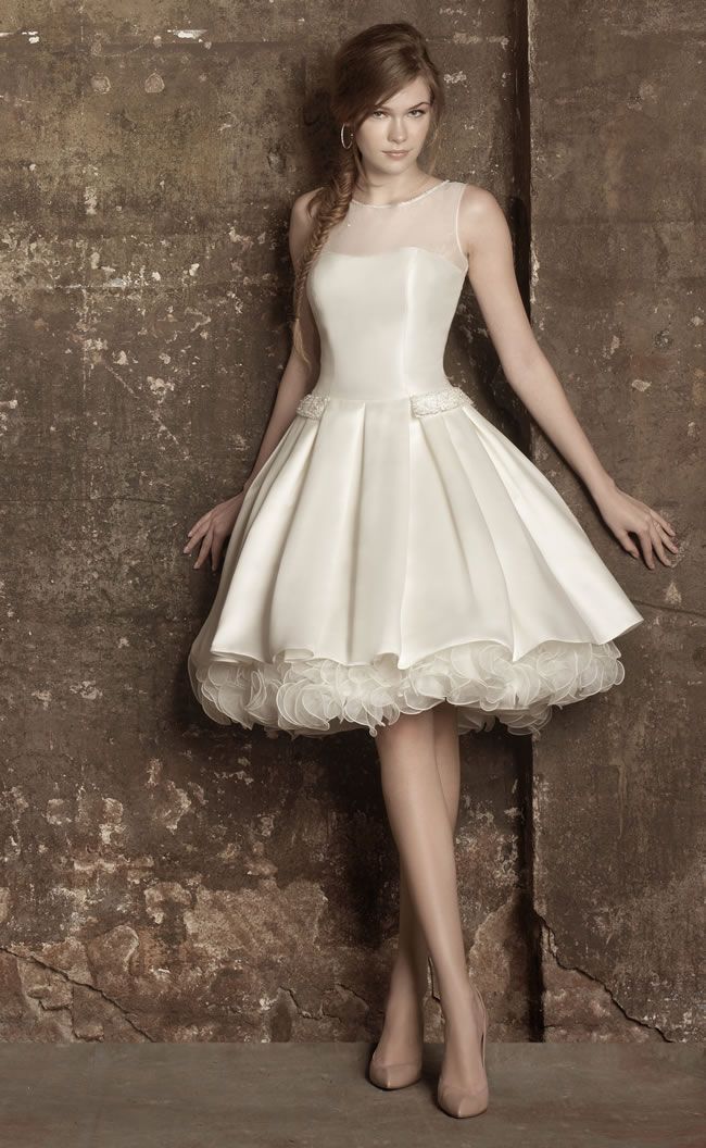 50's style short wedding dresses