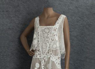 Short Wedding Dresses : 1920s Clothing at Vintage Textile: #2791 Lace flapper dress…