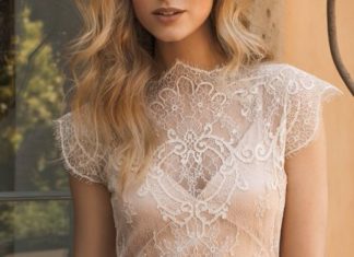 Short Wedding Dresses : 20's inspired tea length wedding dress…