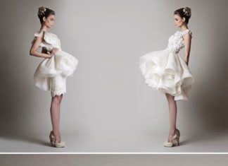 Short Wedding Dresses : 32 Chic Short Wedding Dresses – Krikor Jabotian…