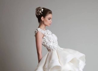 Short Wedding Dresses : 5 Timeless Wedding #Dresses from Krikor Jabotian. To see more wedding fashion tr…