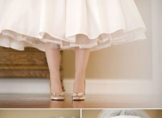 Short Wedding Dresses : 50s inspired wedding attire maybe this one when I say I do @Andrea / FICTILIS Pa…