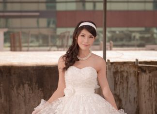 Short Wedding Dresses : 50's Vintage inspired tea length wedding dress–Make to measurement. $180.00…