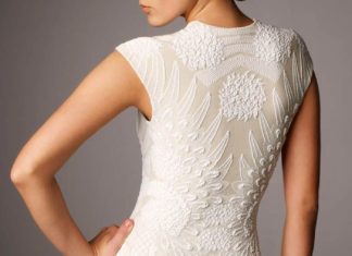 Short Wedding Dresses : Alexander McQueen Ivory Cocktail Dress…