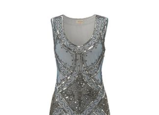 Short Wedding Dresses : Beaded Charleston Sequin Deco Wedding Party Fringe Dress New Hand Made on Etsy, …