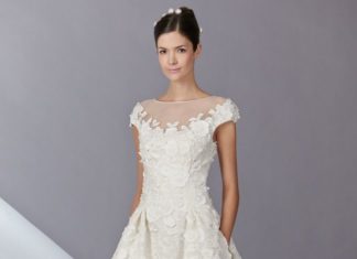 Short Wedding Dresses : Carolina Herrera Spring 2014 Wedding Dresses – Wow… Love the vintage feel with…