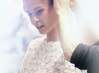 Short Wedding Dresses : CHANEL Spring-Summer 2014 Haute Couture #backstage…