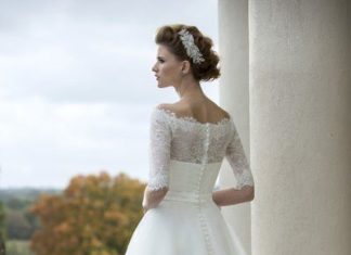 Short Wedding Dresses : Fifties style retro tea length bridal dress by True Bride – FairyGothMother