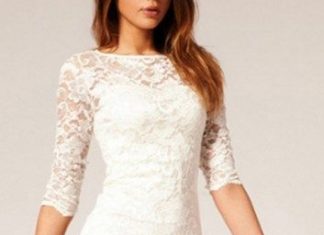 Short Wedding Dresses : I have pretty much this exact dress from Express if your interested for the rehe…