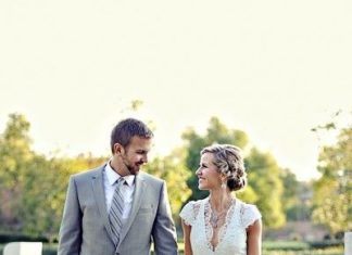 Short Wedding Dresses : I Love her dress!…