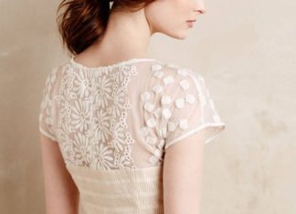Short Wedding Dresses : Ivory lace dress…