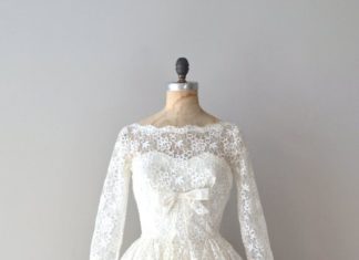 Short Wedding Dresses : lace 50s Love Like Heaven wedding dress…