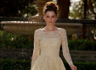 Short Wedding Dresses : lace tea length dress…