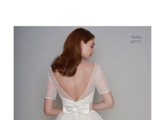 Short Wedding Dresses : LB197 NELLIE 1950s Tea Length Polka Dot Short Vintage Wedding Dress…