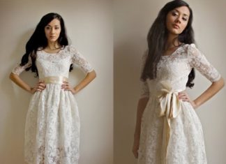 Short Wedding Dresses : this would be nice for the 2nd time bride/older bride too…