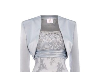 Short Wedding Dresses : New occasionwear by Anoushka G – Elizabeth in platinum…