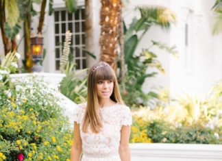 Short Wedding Dresses : our pick for city hall weddings this fall, the Lilian Dress from BHLDN is the pe…