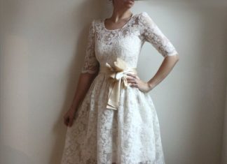 Short Wedding Dresses : Pretty- after ceremony wedding party dress!…