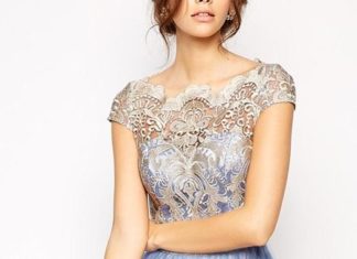 Short Wedding Dresses : Pretty blue…