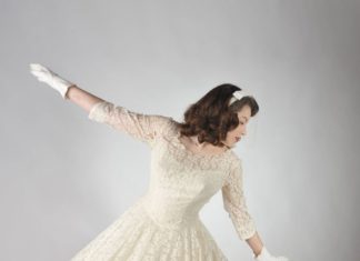 Short Wedding Dresses : RESERVED for Ivy Vintage 1950s Wedding Dress // The Dreammaker Ideal Tea Length …