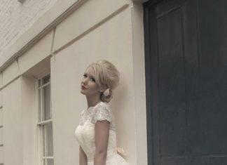 Short Wedding Dresses : Sarah by Mooshki Bridal. Gorgeous all over lace tea length wedding dress….