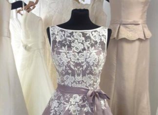 Short Wedding Dresses : short bridesmaid dress, lace bridesmaid dress, lace prom dress, short prom dress, homecoming dress, BD14538 from okbridaldress