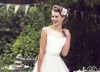 Short Wedding Dresses : Tea Length Bridal and 50’s Style Short Wedding Dresses | Brighton Belle | Gracie/W180