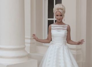 Short Wedding Dresses : Ten Short Wedding Dresses #wedding #bridalwear #weddingdresses, love the stripes…