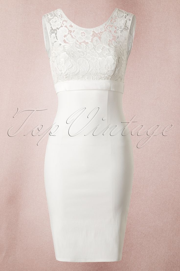 vintage 50s white dress